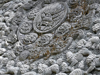 千姿百态的石狮群雕